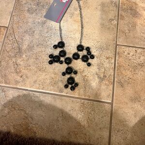New! Black bubble bead statement jewelry necklace